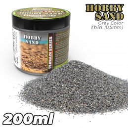 Sable fin à Modeler 200ml - GRIS FONCÉ | Flocage Sable de Modélisme