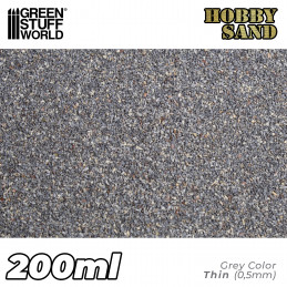 Arena Modelismo Fina 200ml - GRIS OSCURO Arena modelismo