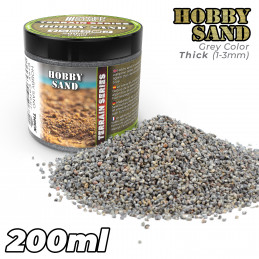 Thick Hobby Sand - Dark Grey 200ml | Hobby Sand