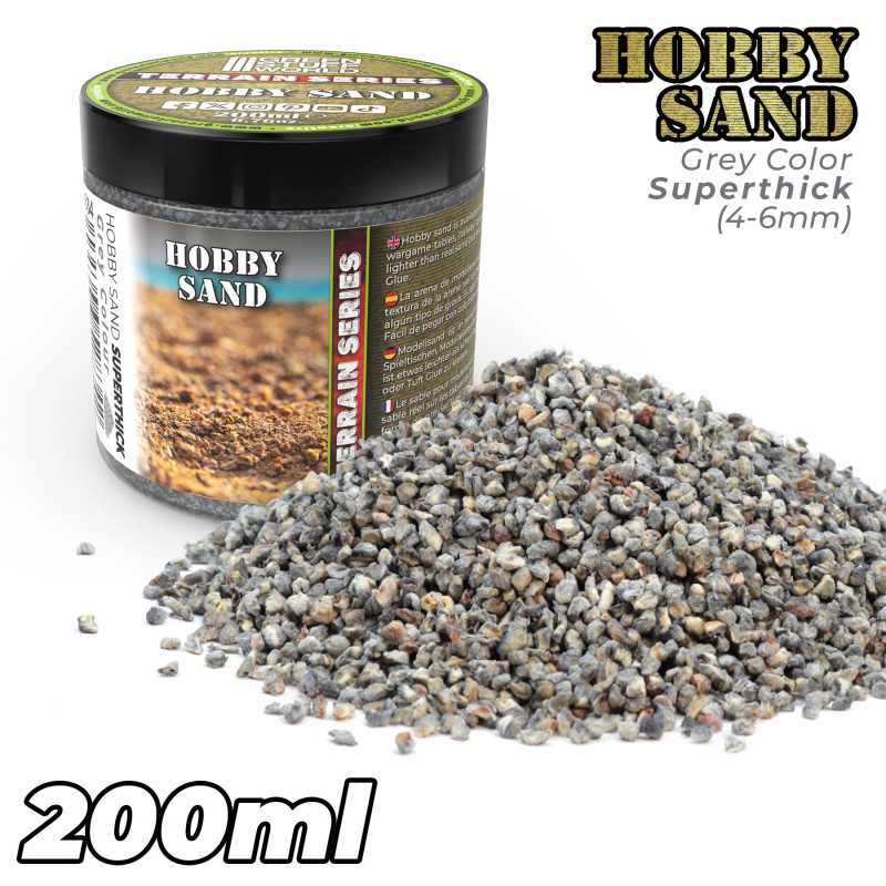 Extra Thick Hobby Sand - Dark Grey 200ml Extra Thick Hobby Sand - Dark Grey 200ml