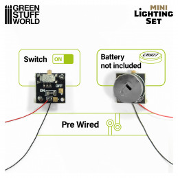 Mini lighting Set With switch and CR927 Battery | Hobby Electronics