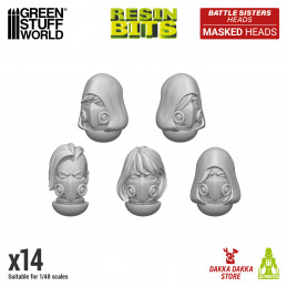 DakkaDakka - Battle Sisters of Repentance Masked Heads