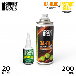 CA glue and accelerator | Cyanoacrylate glue and activator