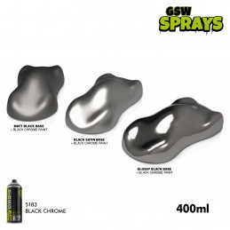 Black chrome spray paint 400ml | Dark chrome spray paint