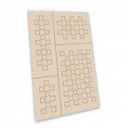 Self-adhesive stencils - Chequer M - 6mm