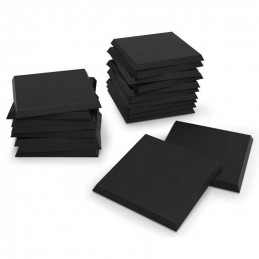 Peanas de plastico negras - cuadradas 30 mm