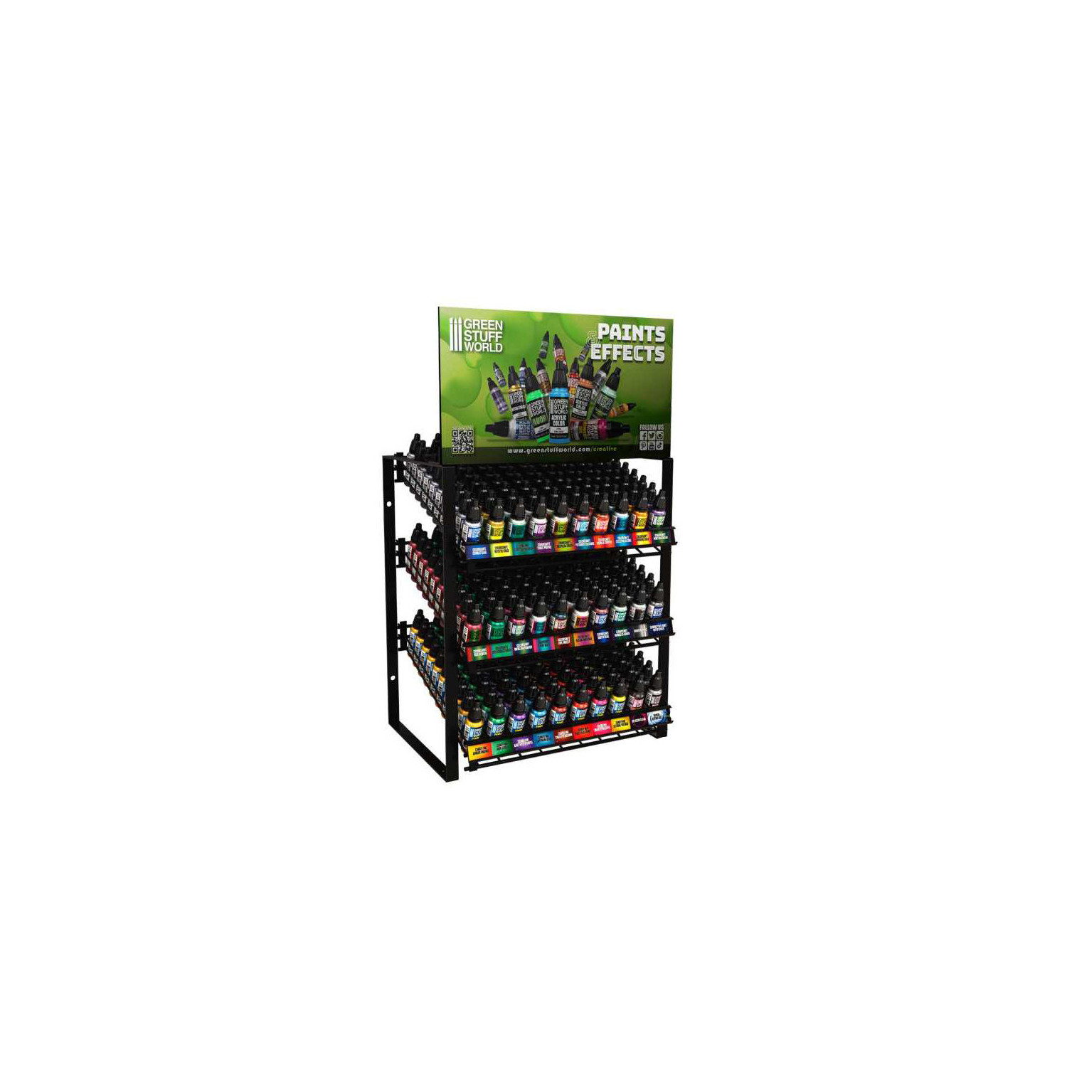 Gsw Paint Rack GSW Paint Display Rack - Chamäleon, Candy- und Hilfsfarben | - GSW