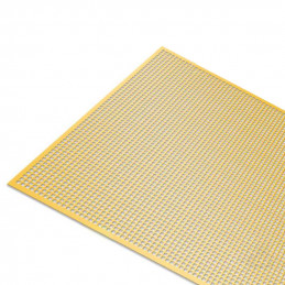 Messing-Tiefdruckbleche - Kleine Quadrate