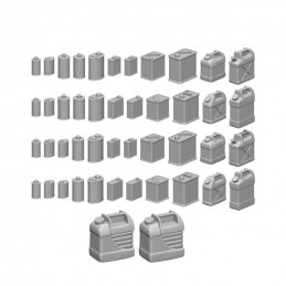 Set stampato in 3D - Lattine d'Olio