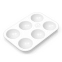 Plastische Malpaletten 6 Hohlräumen