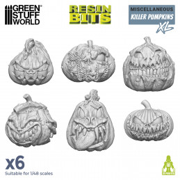 Large Killer Pumpkins Resin Set | Fantasy furniture and scenery