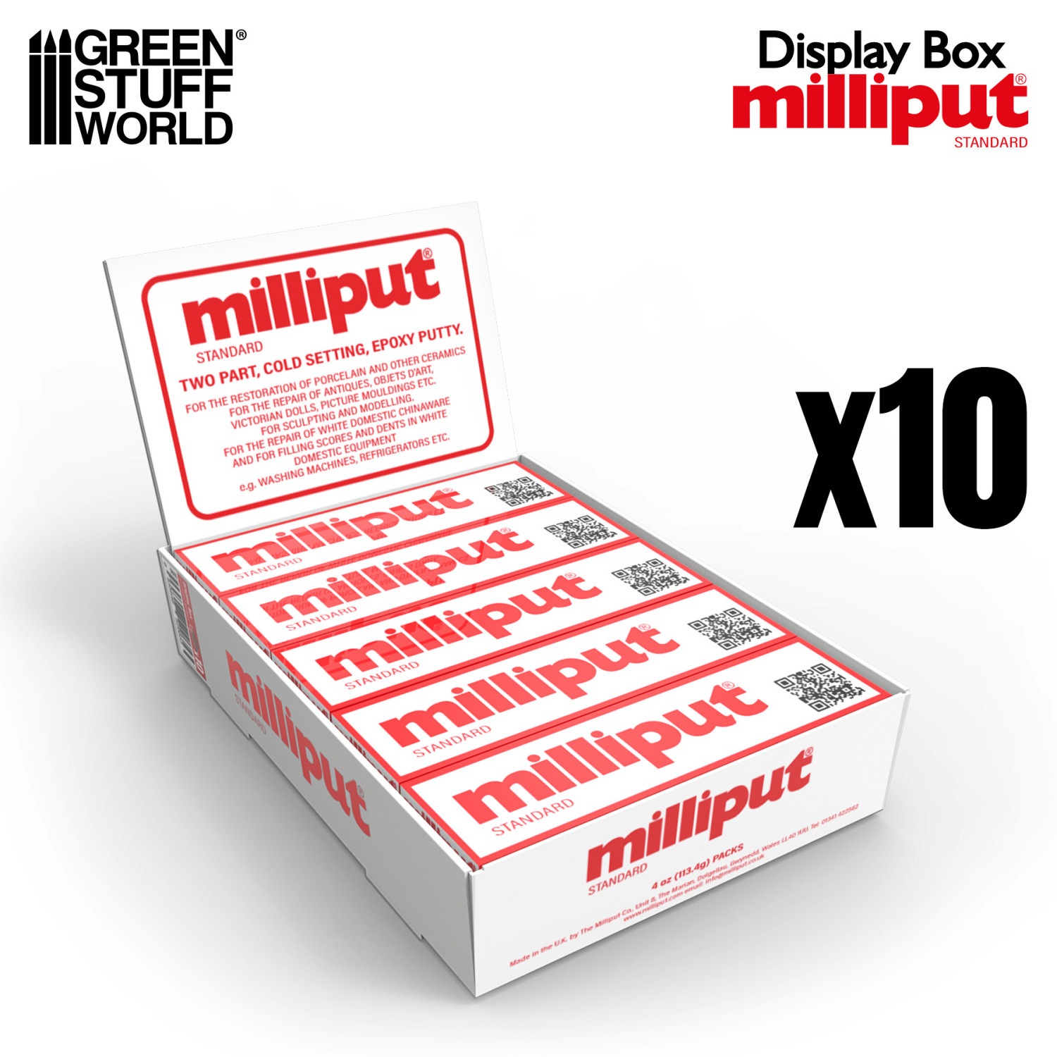 Stucco Milliput COMBOx2 = 1xStandard 1xBianco - Colla Epossidica Stucco Milliput COMBOx2 = 1xStandard 1xBianco - Colla Epossidica
