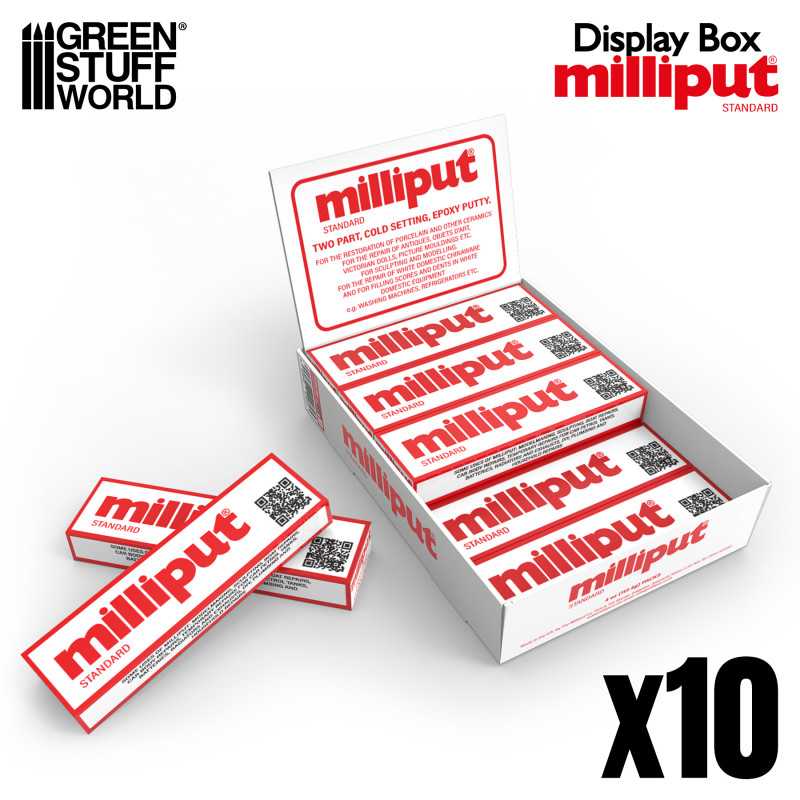 Display Box Milliput Standard Yellow Grey x10
