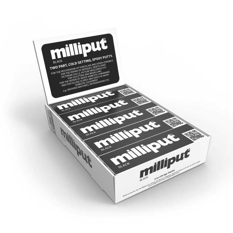 Display Box Milliput Schwarz x10 Stk. Display Box Milliput Schwarz x10 Stk.