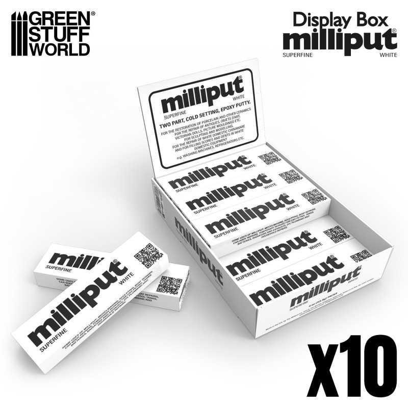 Display Box Milliput Super Fine White x10 units
