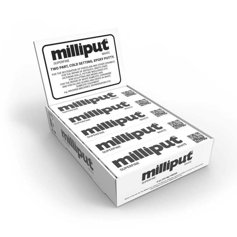 Display Box Milliput Super Fine White x10 units Display Box Milliput Super Fine White x10 units