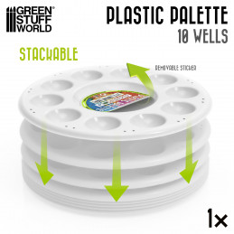Plastic round Mixing Palette