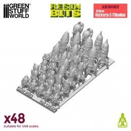 3D printed set - Ork Rockets & Missiles