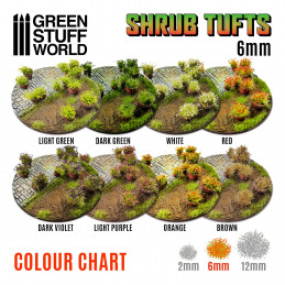 Shrubs TUFTS - 6mm self-adhesive - WHITE | Blossom Tufts