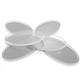 Hollow Plastic Bases -TRANSPARENT - Oval 60x35mm