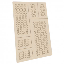 Self-adhesive stencils - Harlequin S - 6x3mm