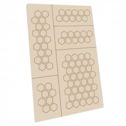Self-adhesive stencils - Hexagons L - 9mm