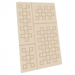 Self-adhesive stencils - Chequer L - 7mm