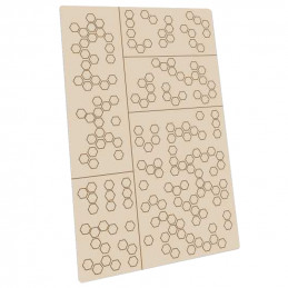 Self-adhesive stencils - Hex Camo