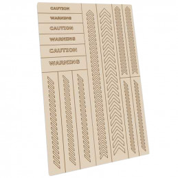 Self-adhesive stencils - Caution Strips