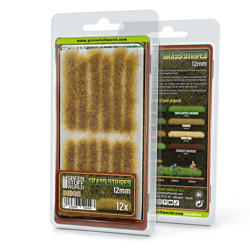 Strisce d'erba 12 mm - Beige