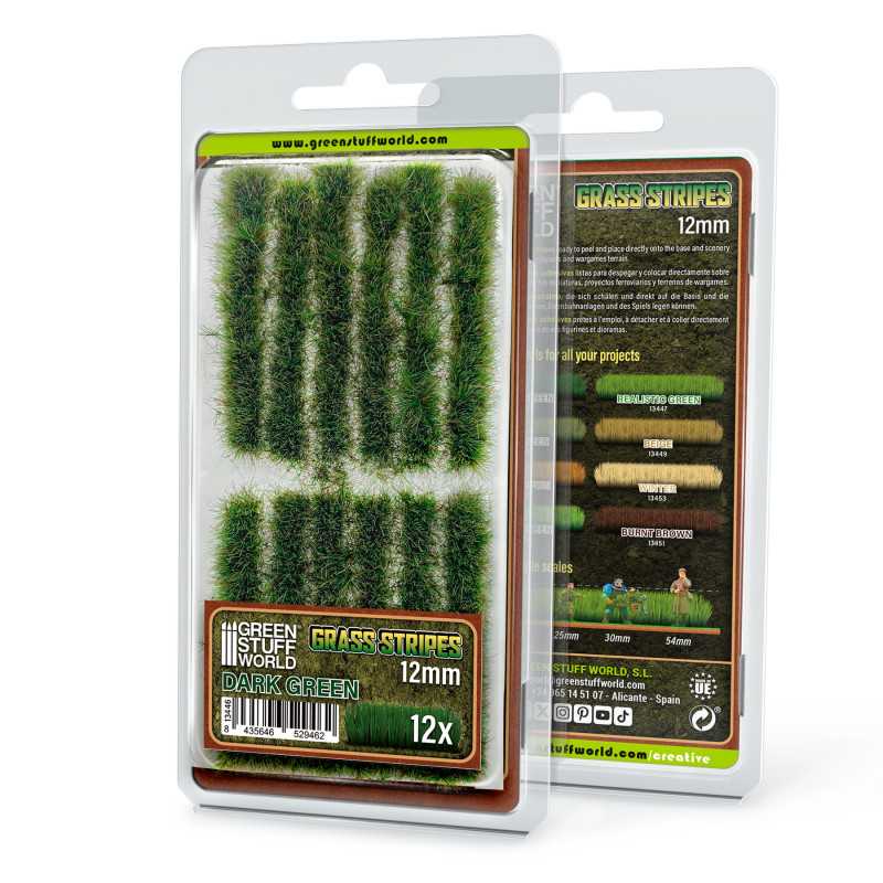 Strisce d'erba 12 mm - Verde Scuro
