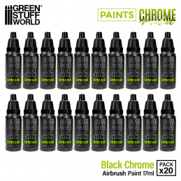 Highly reflective Black Chrome Paint for Airbrush | Paint black chrome for Airbrush.