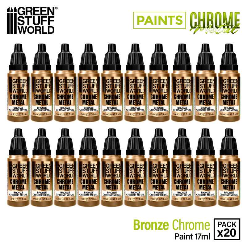 Pintura Cromada - BRONCE 17ml Pinturas Cromadas