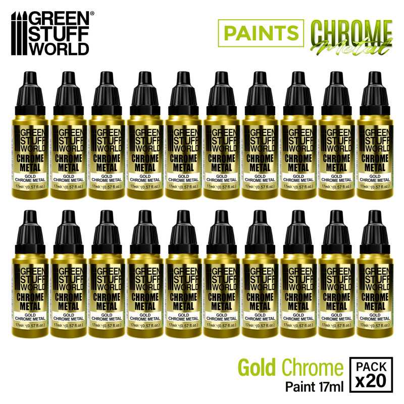 Chrome Paint - Gold 17ml | Chrome Paints Chrome Paint - Gold 17ml | Chrome Paints