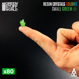 Cristalli in Resina VERDE - Piccoli