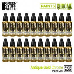 Chrome Paint - Antique Gold 17ml | Chrome Paints