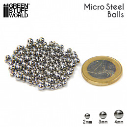 Micro boules en Acier (2-4mm) | Micro boules