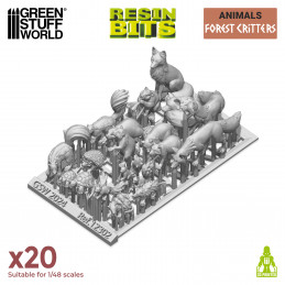 Resin Forest Animals | Miniature Forest Critters
