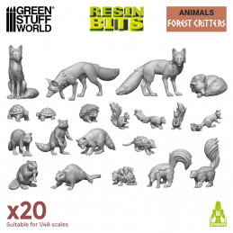 Resin Forest Animals | Miniature Forest Critters