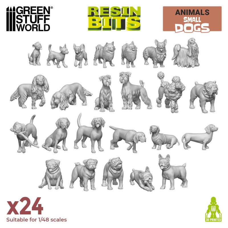 Petits chiens en Résine de haute qualité. Petits chiens en Résine de haute qualité.