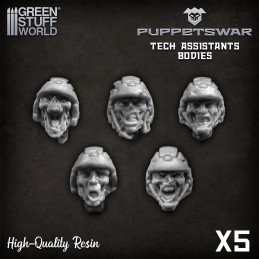 Zombie Troopers heads | Resin items