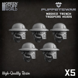 Masked Trench Troopers heads | Resin items