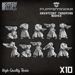 Greatcoat Troopers Bodies | Resin items