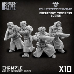 Greatcoat Troopers Bodies | Resin items