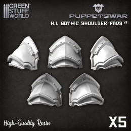 PuppetsWar - H.I. Gothic Shoulder Pads V2 Resin items