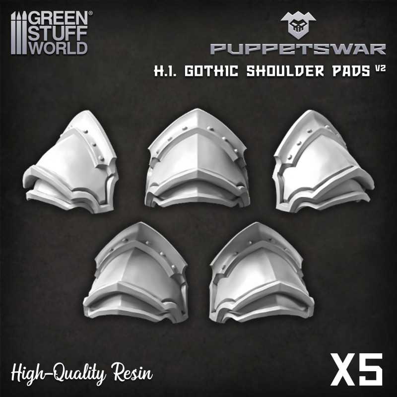 PuppetsWar - H.I. Gothic Shoulder Pads V2 Resin items