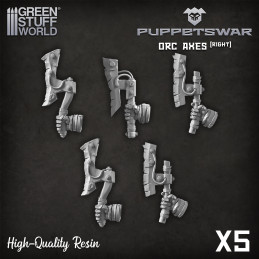 Puppetswar - Orc Axes - Right Resin items