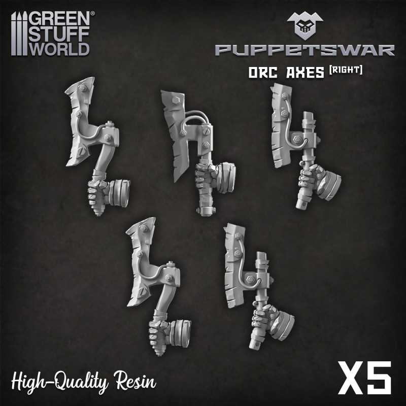 PuppetsWar - Haches d'Orc - Droite Articles en résine