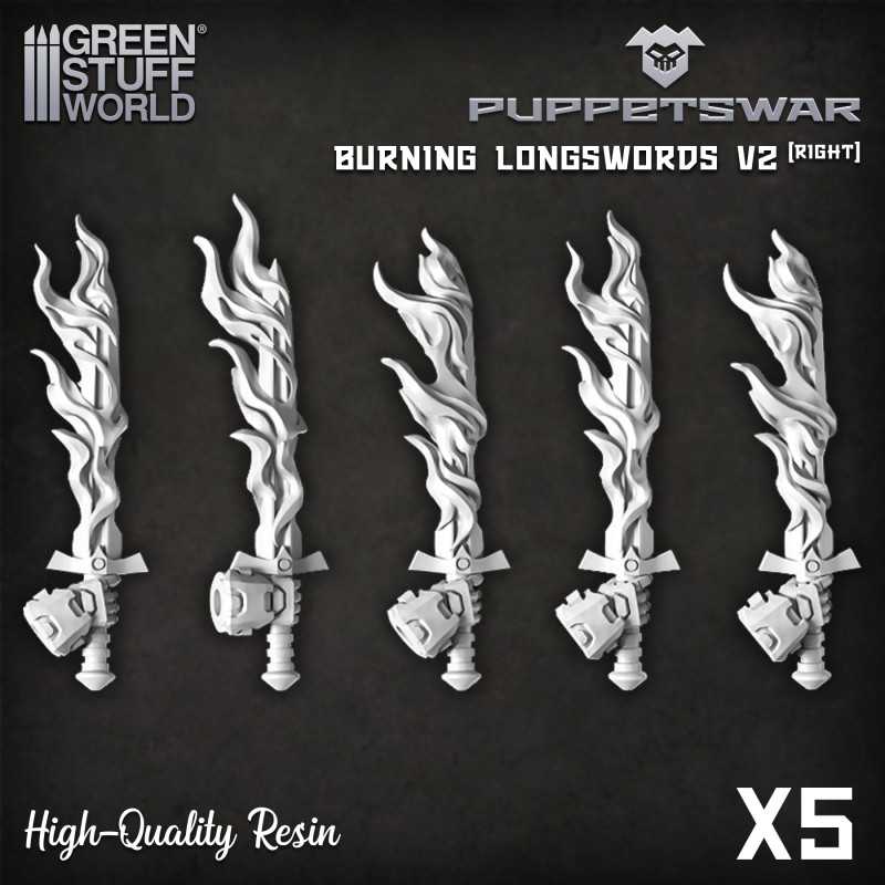 Puppetswar - Burning Longswords V2 - Right Resin items Puppetswar - Burning Longswords V2 - Right Resin items