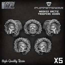 Masked Arctic Troopers heads | Resin items